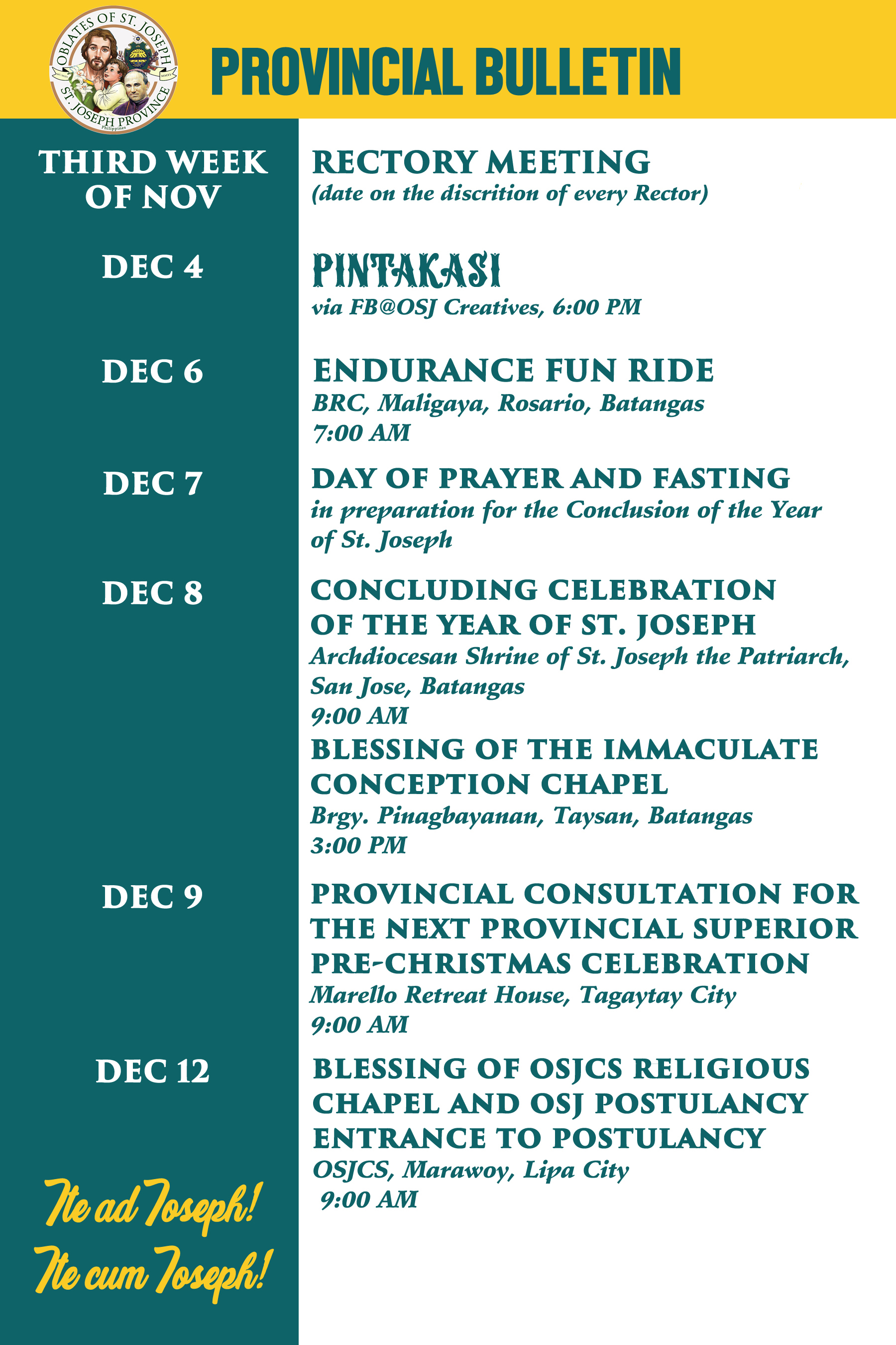 Provincial Bulletin November-December 2021